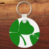 St Patrick's Day - haal Lucky 3 + 1 bladeren = 4 Sleutelhanger (Voorkant)