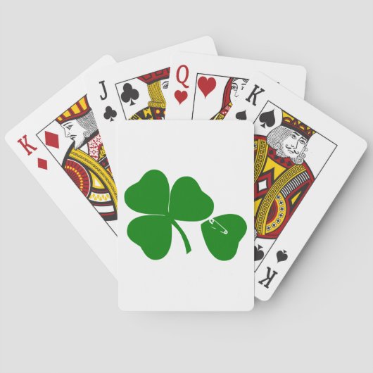 St Patrick's Day - haal Lucky 3 + 1 bladeren = 4 Speelkaarten (Achterkant)