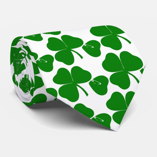 St Patrick's Day - haal Lucky 3 + 1 bladeren = 4 Stropdas (Opgerold)