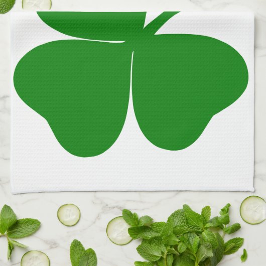 St Patrick's Day - haal Lucky 3 + 1 bladeren = 4 Theedoek (Gevouwen)