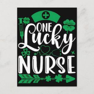 St. Patrick's Day handgetekende lettering en kalli Feestdagenkaart