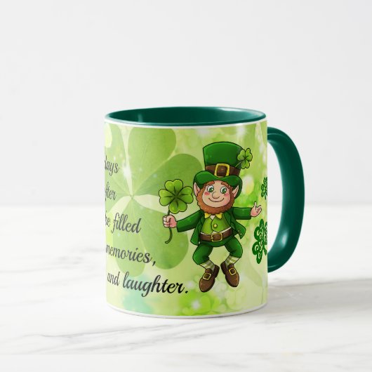 St. Patrick's Day Happiness & Laughter Coffee Mok (Voorkant rechts)