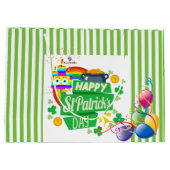 St. Patrick's Day Happy Birthday Gift Bag Groot Cadeauzakje (Achterkant)