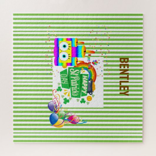 St. Patrick's Day Happy Birthday Jigsaw Puzzel (Horizontaal)