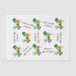 St. Patrick's Day Happy Birthday Tissue Papier