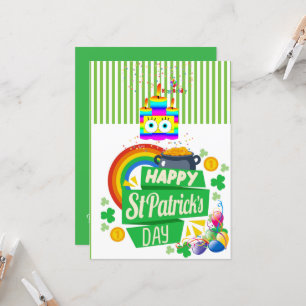 St. Patrick's Day Happy Birthday Uitnodiging