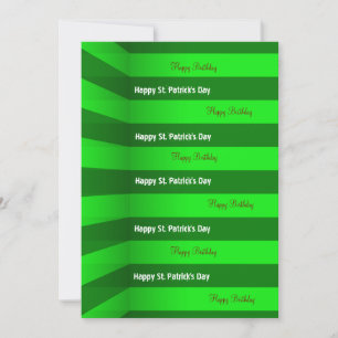 St. Patrick's Day Happy Birthday Uitnodiging