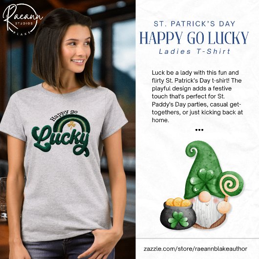 St. Patrick's Day Happy Go Lucky Women's T-Shirt