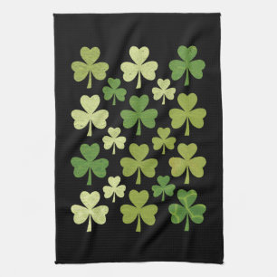 St. Patrick's Day Hartje Lucky Klaver Shamrock  Theedoek