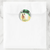 St. Patrick's Day Havanese Classic Round Sticker (Tas)