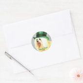 St. Patrick's Day Havanese Classic Round Sticker (Envelop)