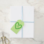 St Patrick's Day Heart Cadeaulabel (Met Touw)
