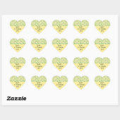 St Patricks Day Heart Hart Sticker (Vel)