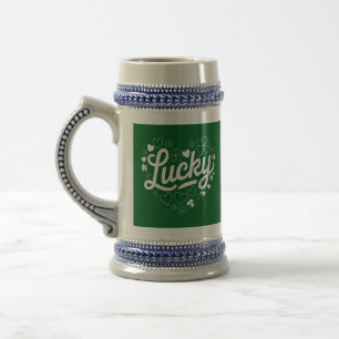 St Patrick's Day Heart Lucky Clover Shamrock Bierpul