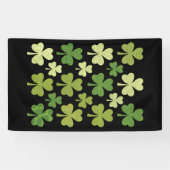 St Patrick's Day Heart Lucky Clover Shamrock Spandoek (Horizontaal)