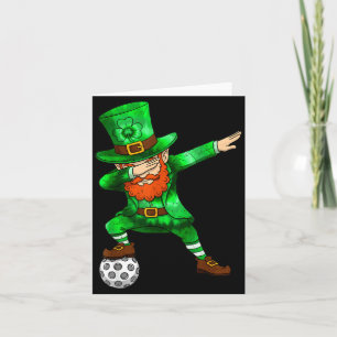 St. Patrick's Day Heren Pickleball Vrouwen Dabbing Kaart