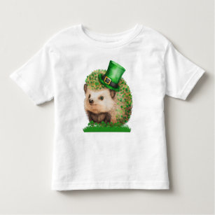 St. Patrick's Day Hérisson Toddler Girls T-shirt