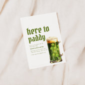St. Patrick's Day Hier om Paddy Party uitnodiging