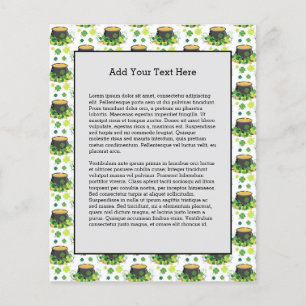 St. Patrick's Day Ierland Groene Klaver Dwergmanne Flyer