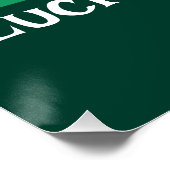 St. Patrick's Day Ierland Vlag Aangepaste Naam Sha Perfect Poster (Hoek)