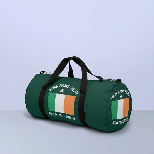 St. Patrick's Day Ierland Vlag Aangepaste Naam Sha Plunjezak