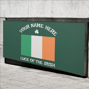 St. Patrick's Day Ierland Vlag Aangepaste Naam Sha Spandoek