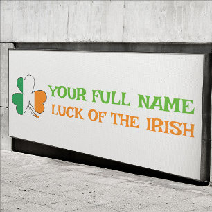 St. Patrick's Day Ierland Vlag Shamrock Aangepaste Spandoek