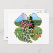 St. Patrick's Day Iers Amerikaans kabouter Briefkaart (Voorkant / Achterkant)