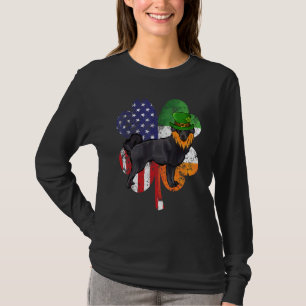 St Patricks Day Ierse Amerikaanse vlag Schipperke T-shirt