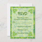 St. Patrick's Day Ierse bruiloft reactie kaart (Voorkant)
