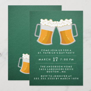 St. Patrick's Day Ierse feestuitnodiging Kaart