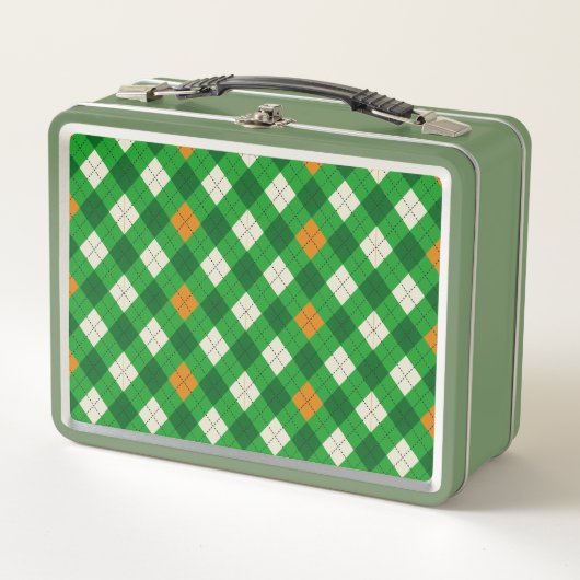 St. Patrick's Day Ierse gekleurde argyle (Voorkant)