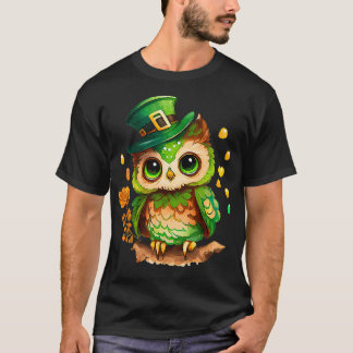St Patricks Day Ierse Grappige Uil Saint Patricks  T-shirt