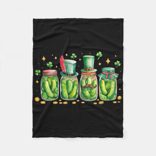 St. Patrick's Day Ierse Inmaakpot Inmaak Liefhebbe Fleece Deken (Voorkant)