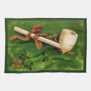 St. Patrick's Day Ierse Pijp Keukenhanddoek
