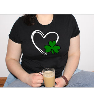 St patrick's day Ierse trots gelukkige klaver sham T-shirt