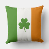 St. Patrick's Day Ierse vlag met klaverblad Kussen (Achterkant)
