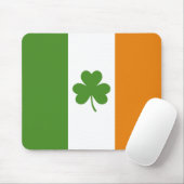 St Patrick's Day Ierse vlag met Shamrock klaver Muismat (Met muis)
