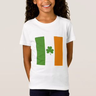 St Patrick's Day Ierse vlag met Shamrock klaver T-shirt