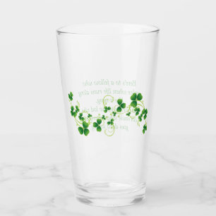 St. Patrick's Day Ierse Zegen Pintglas Glas