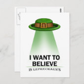 St. Patrick's Day, ik wil het geloven Briefkaart (Voorkant / Achterkant)