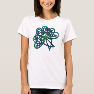 St Patrick's Day in blauw en groen T-shirt