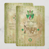 St.Patricks Day - Invitation de fête (Devant / Derrière)