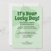 St. Patricks Day - Invitation du jour chanceux (Devant)