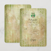 St.Patricks Day - Invitation du parti RSVP (Devant / Derrière)