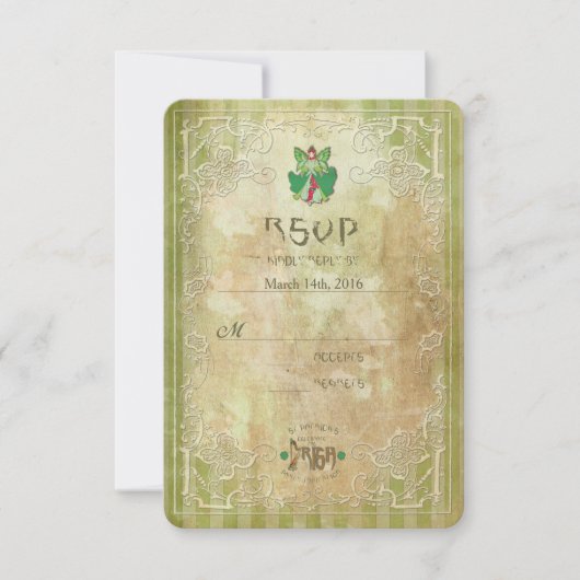 St.Patricks Day - Invitation du parti RSVP (Devant)