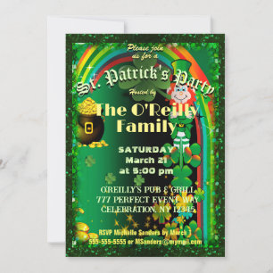 St. Patrick's Day Invitation Kaart