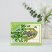 St. Patrick's Day  Ireland Castle Briefkaart (Staand voorkant)