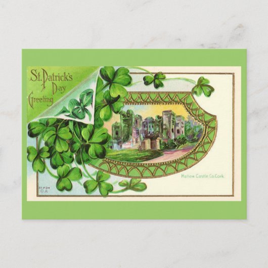 St. Patrick's Day  Ireland Castle Briefkaart (Voorkant)