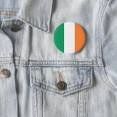 St Patrick's Day Ireland flag Badge Ronde Button 5,7 Cm (In situ)